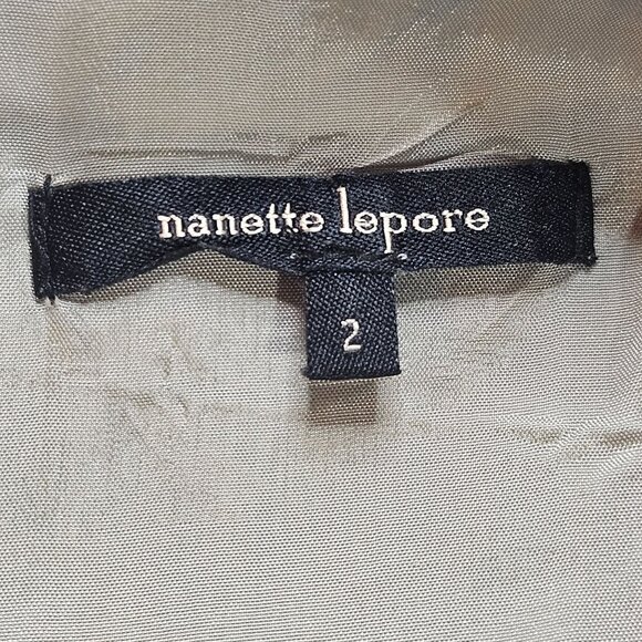 Nanette Lepore Womans Silver Linen Midi Dress 2 Quiet Luxury Minimalist Boho Chi - Picture 10 of 14